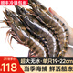 鮮拔頭籌 黑虎蝦 超大號活凍 大號斑節蝦草蝦蝦類(lèi)大蝦越南老虎蝦對蝦 【16-20只/盒】 2斤(凈重)  超大號