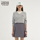Teenie Weenie【趙露思同款】小熊春季簡(jiǎn)約休閑款知識分子毛衣女裝 灰色 L (170)