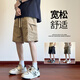 沼澤地（ZHaoZeDi）冰絲薄款短褲男生2024年夏季新款寬松運(yùn)動(dòng)褲子潮流夏天速干五分褲 ZX701-卡其 XL