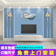 簡(jiǎn)約輕奢客廳裝飾電視背景墻壁畫(huà)立體大氣墻布貼畫(huà)防潮壁布貼墻紙 8D奢華水晶晶雕/平方