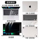 本本貼MacBook Air M3/M2 13.6/15.3英寸貼紙M3/M4 Pro 13.3/14/16蘋(píng)果電腦貼膜全套機身透明磨砂外殼膜 ACD面+防窺膜+鍵盤(pán)膜【透明磨砂】 25款M4 Air
