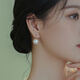 銀千惠925銀施家珍珠耳釘女士個(gè)性耳墜時(shí)尚飾品情人節(jié)生日禮物送女友 施家珍珠耳釘/約12mm+七倉配送/當(dāng)次日達(dá) 情人節(jié)女生禮物/精美禮盒/高級感輕奢