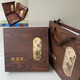 22年普洱茶單餅禮盒 357克單餅包裝盒普洱茶包裝盒茶餅包裝盒空盒 古韻醇香單餅空盒咖啡色+手提袋