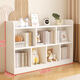 【送貨到家】白色實(shí)木書(shū)架兒童落地書(shū)柜自由組合格子柜置物架矮柜 2層   140長(cháng) 86高 深24