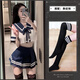 學(xué)生裝套裝學(xué)院風(fēng)日系可愛(ài)JK制服水手服青春裙子女百褶裙女短袖女 jk制服（上衣+百褶裙+學(xué)生襪） 均碼 80-130