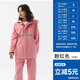 琴飛曼雨衣（Rainfreem） 分體雨衣雨褲套裝摩托電動(dòng)車連帽雨披男女成人戶外騎行徒步雨衣 粉色雙層套裝 L