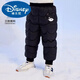 迪士尼（Disney）男女童羽絨褲兒童冬裝寶寶保暖褲休閑時(shí)尚小童褲子保暖加絨褲外穿 黑色 120 【充絨量44克】