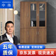 中偉（ZHONGWEI）中偉書柜木質(zhì)文件柜現(xiàn)代整墻書櫥檔案柜資料收納柜三門
