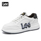 Lee男鞋經(jīng)典小白鞋板鞋潮流百搭低幫運動(dòng)休閑鞋子男 黑色 40 