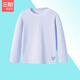 三槍秋冬新品少兒小圓領(lǐng)薄棉打底上衣中大童男孩女孩長(cháng)袖卡通秋衣單件 藍色小圓領(lǐng)薄款 迪士尼卡通類(lèi) 170