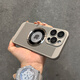 韻寧 適用蘋(píng)果16手機殼磁吸透標鈦金灰iphone15promax全包鏡頭膜14pro散熱透氣13超薄12全包14防摔新款 【鈦金灰】磁吸透標*散熱殼 iPhone16Promax