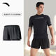 安踏速干褲男士運動(dòng)薄款夏季透氣新款冰絲短褲跑步訓練健身褲 石墨黑【三分雙層速干透氣】 M 【高165-170cm/重55-65kg】