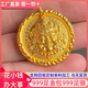 星卡龍金包銀黃財神吊墜999足金足銀本命年首選款金店爆款黃金吊墜送禮 黃財神吊墜【黑繩】 包金2.5克-總重約49克