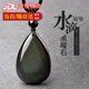 滿貴人黑曜石吊墜彩虹眼黑耀石水滴形黑色飾品轉(zhuǎn)運掛墜掛件項鏈男女配飾