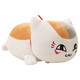 蝸牛卷夏目友人帳貓老師公仔抱枕貓玩偶布娃娃毛絨玩具送女孩生日禮物 白色睜眼-貓老師 20厘米