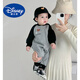 迪士尼（Disney）2024嬰兒衣服小熊連體衣早初秋季款裝男女寶寶超萌洋氣ins哈衣 灰色 90cm