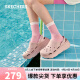 斯凯奇（Skechers）洞洞鞋厚底泡泡鞋女鞋夏凉鞋111127 玫瑰红色/ROS 37