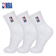 NBA襪子男士中筒休閑運(yùn)動(dòng)襪毛巾底加厚毛圈精梳棉防滑跑步籃球襪3雙