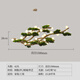 銘燈世家現(xiàn)代迎客松樹(shù)枝吊燈禪意藝術(shù)裝飾茶室燈餐廳工程酒店大堂分子燈具 大號(hào)42頭三色150cm