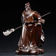 天從花梨木雕關(guān)公像擺件客廳大號(hào)實(shí)木武財(cái)神關(guān)羽關(guān)帝圣君神像開(kāi)業(yè)送禮 黑檀木精雕高14CM