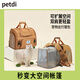 petdi可拓展貓包外出便攜雙肩貓咪透氣折疊攜帶大容量輕便狗包寵物背包 可拓展-雙肩背包 小號-適合15斤內貓咪10斤內狗狗