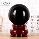 艾柯索  IKXO天然黑曜石水晶球風(fēng)水五行屬水原石擺件客廳玄關(guān)辦公室工藝品送禮精選直徑10厘米