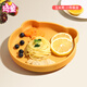 琦童 RARE BABY兒童硅膠餐盤嬰兒吸盤一體式學(xué)食自主進(jìn)食兒童餐盤不分格輔食工具 【小熊餐盤】玉米黃
