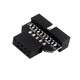 塵土 Type-e轉接頭USB3.1前置擋板線Type-E轉Type-C母 SATA主板 PCI拓展 主板USB2.0 9針轉USB3.0 19P接頭 【一個裝】
