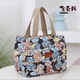 帆布包加厚日系外出印花手提袋上班族雜物小拎包通勤帆布飯 貓咪布料加厚款