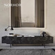 NORHOR原裝進(jìn)口/北歐表情/比利時(shí)Ethnicraft/GRA柚木雕花電視柜黑 （2.4米）現貨 整裝