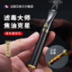 艾斯貝爾高檔實(shí)木煙嘴過(guò)濾器循環(huán)型可清洗粗中細(xì)煙三用香煙過(guò)濾嘴男士專(zhuān)用 帝王黑檀【粗中細(xì)煙三用】 1支