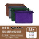奈多美日本NATAMI奈多美文件袋復(fù)古透網(wǎng)紗A4B5B6收納袋學(xué)生拉鏈袋大容量病例袋多色考試用文件袋票據(jù) 【B5】四色各一個-共4個