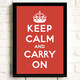keep calm and carry on 勵志海報宿舍學(xué)校掛畫(huà)墻貼框畫(huà)貼裝飾畫(huà) 米白色 keep calm 8-922 42*30厘米高端合金框三色可選
