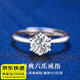 晴碧琳一克拉戒指S925銀莫桑石鉆結(jié)婚求婚訂婚可調(diào)節(jié)送女朋友老婆禮物女 銀色丨禮盒裝 +珠寶首飾鑒定證書(shū)