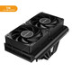 九鯊（JIUSHARK）JF13Kmini下壓式CPU主板內存散熱器風(fēng)冷6管AMD10cm風(fēng)扇13代1700PWM神光同步 黑化(無(wú)燈版）