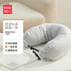 名創(chuàng)優(yōu)品（MINISO）面包粒子枕U型枕學(xué)生午睡枕旅行便攜護頸枕辦公室頭枕靠枕淺灰色