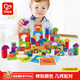 Hape【店鋪主推】木質(zhì)積木 桶裝大顆粒積木情景拼搭 益智玩具兒童禮物 120粒蔬菜水果 1-3Y