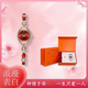 摩爾新手表女款女士輕奢網(wǎng)紅高級感防水精鋼時(shí)尚夜光珠寶手鏈名表禮物 新款玫金紅面