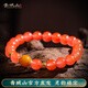 青城山 川料南紅手串女櫻桃紅瑪瑙手鏈琥珀蜜蠟轉(zhuǎn)運珠生日禮物 8mm櫻桃紅南紅蜜蠟手串+已過香