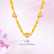 金至尊（3DG Jewellery）心動(dòng)黃金項鏈足金心形套鏈送女友老婆新年禮物計價(jià) 總重10.29克（金重10.19克）