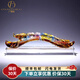 廣贊萊琉璃八象如意大象擺件辦公室裝飾品公司開(kāi)業(yè)喬遷禮物定制 八象如意小(送水晶底座)