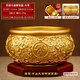 珍如意黃銅聚寶盆風(fēng)水純擺件開(kāi)業(yè)辦公室店鋪客廳招財大號實(shí)心銅制聚寶盆 八方來(lái)財-直徑15.5cm[加厚實(shí)心]