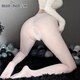 曼煙情趣內衣性感開(kāi)陰襠絲襪夫妻刺激高檔攻速戰袍連褲襪美腿襪白7001