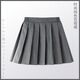香果兔女童百褶裙夏季半身裙學(xué)院風(fēng)中小學(xué)生校服裙子兒童表演黑色短裙 灰色新裙 140cm