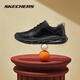 斯凱奇（Skechers）男鞋春秋款新品舒適緩震商務(wù)休閑鞋時(shí)尚簡(jiǎn)約百搭日常通勤黑色鞋子
