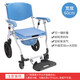 輪式椅坐便器癱瘓老人可洗澡輪椅多功能移動(dòng)馬桶坐 699款12寸大輪一鍵折疊