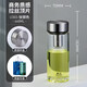 萬(wàn)象萬(wàn)象單層加厚保溫玻璃杯帶濾網(wǎng)泡茶杯辦公商務(wù)杯子透明家用水杯子 U303單層460ml