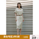 獨(dú)束大碼女裝【黑標(biāo)系列智性通勤】 通勤職場(chǎng)連衣裙2024夏季新款 卡其 L (尺碼：2)
