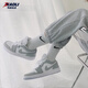 耐克（NIKE）【潮】Air Jordan aj1板鞋男女情侶新款低幫休閑運(yùn)動籃球鞋休閑鞋 DC0774-105 煙灰白 男女同款 43