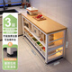 全品屋廚房置物架落地多功能切菜桌子多層餐邊鍋具置物收納柜櫥柜窄04